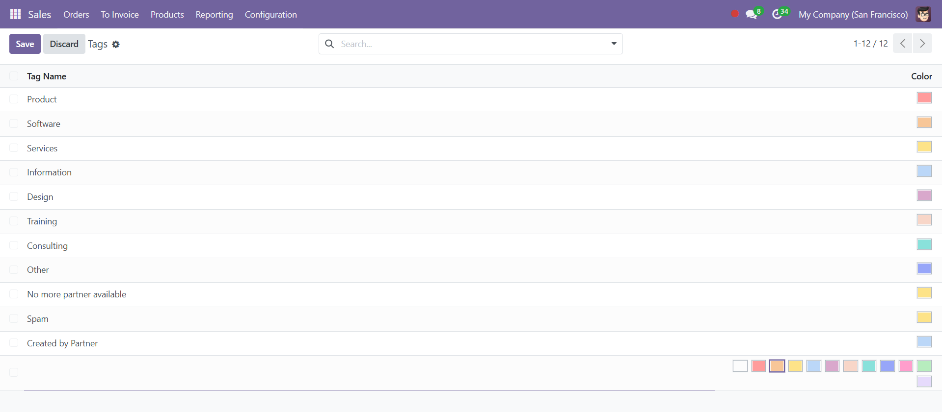 Odoo 18 sales