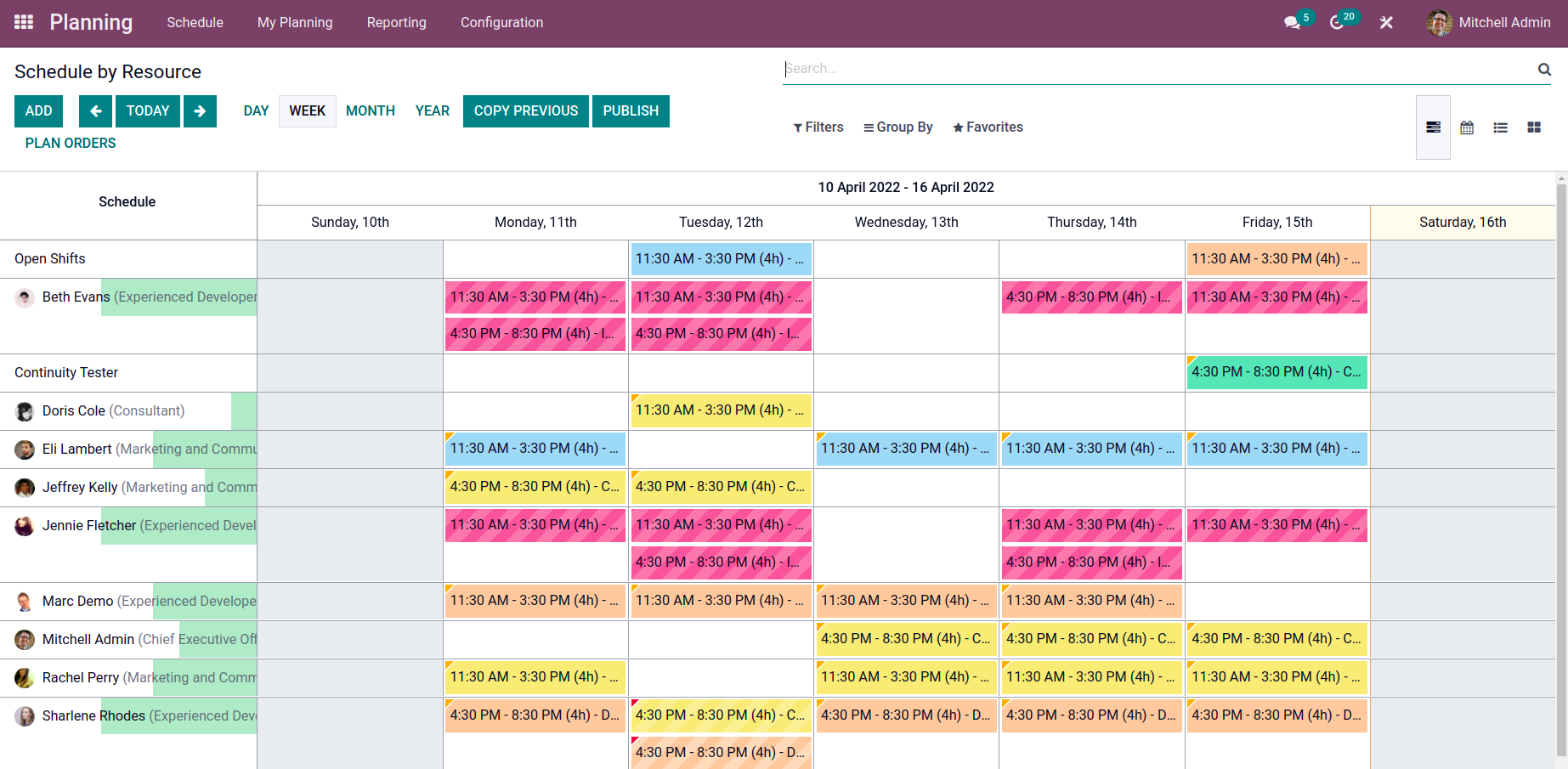 weapon compile Set out Gantt Charts | Odoo 15 Studio Book