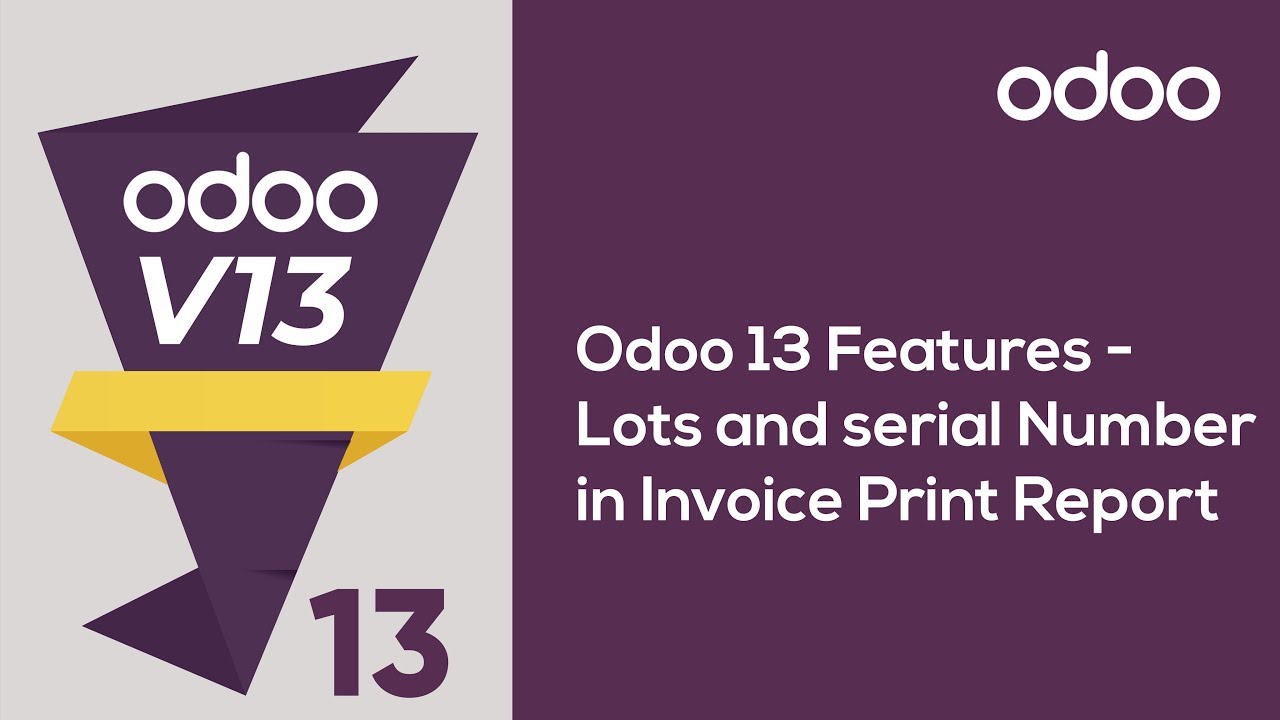 Lots and serial Number in Invoice Print Report on Odoo 13