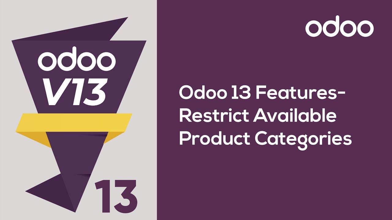 Restrict Available Product Categories in Odoo 13 POS