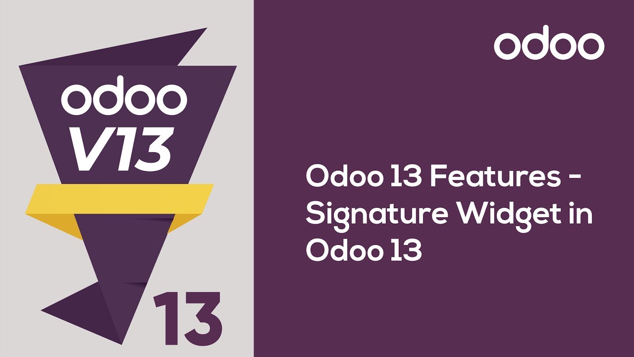 Odoo 13中的签名小部件