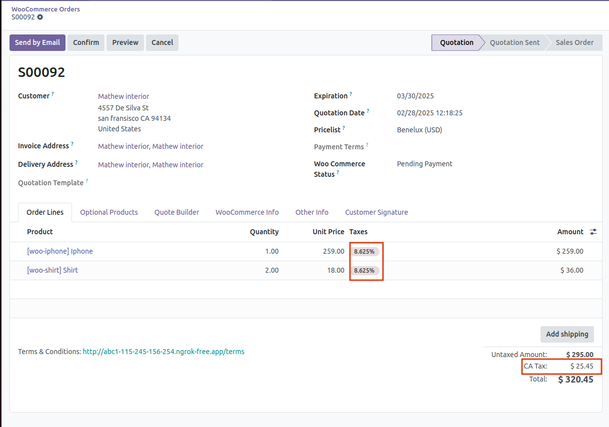 BioTime server configuration and authentication in Odoo