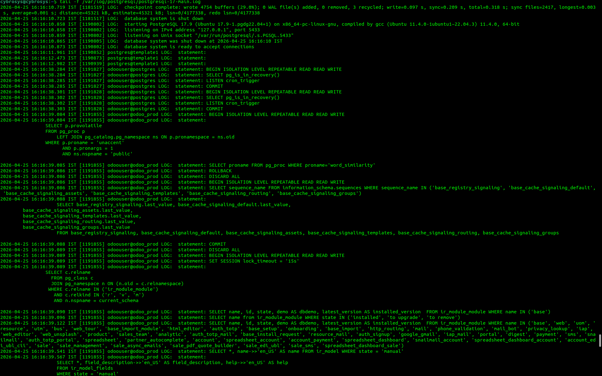 How Odoo Executes Queries in PostgreSQL-cybrosys