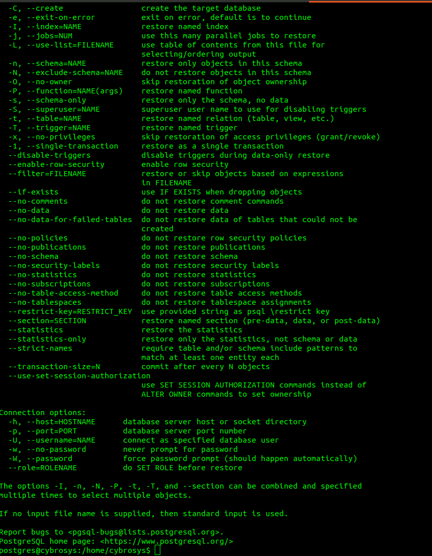 How to Avoid Common PostgreSQL Restore Issues related to odoo-cybrosys