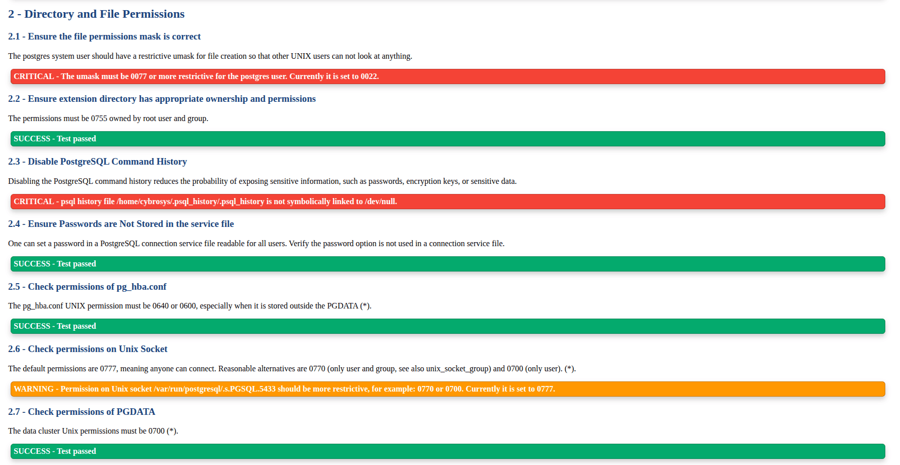 How to Generate PostgreSQL Database Security Assessment Report with pgdsat tool-cybrosys