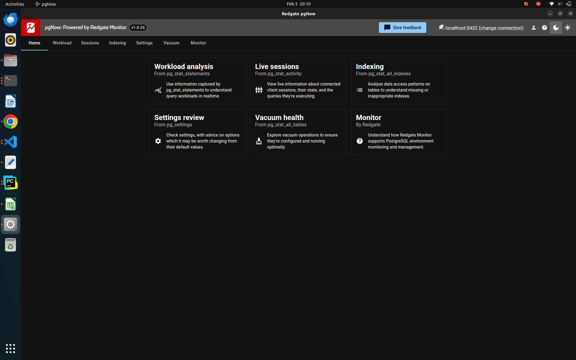 How to use pgNow tool to monitor your PostgreSQL instance-cybrosys