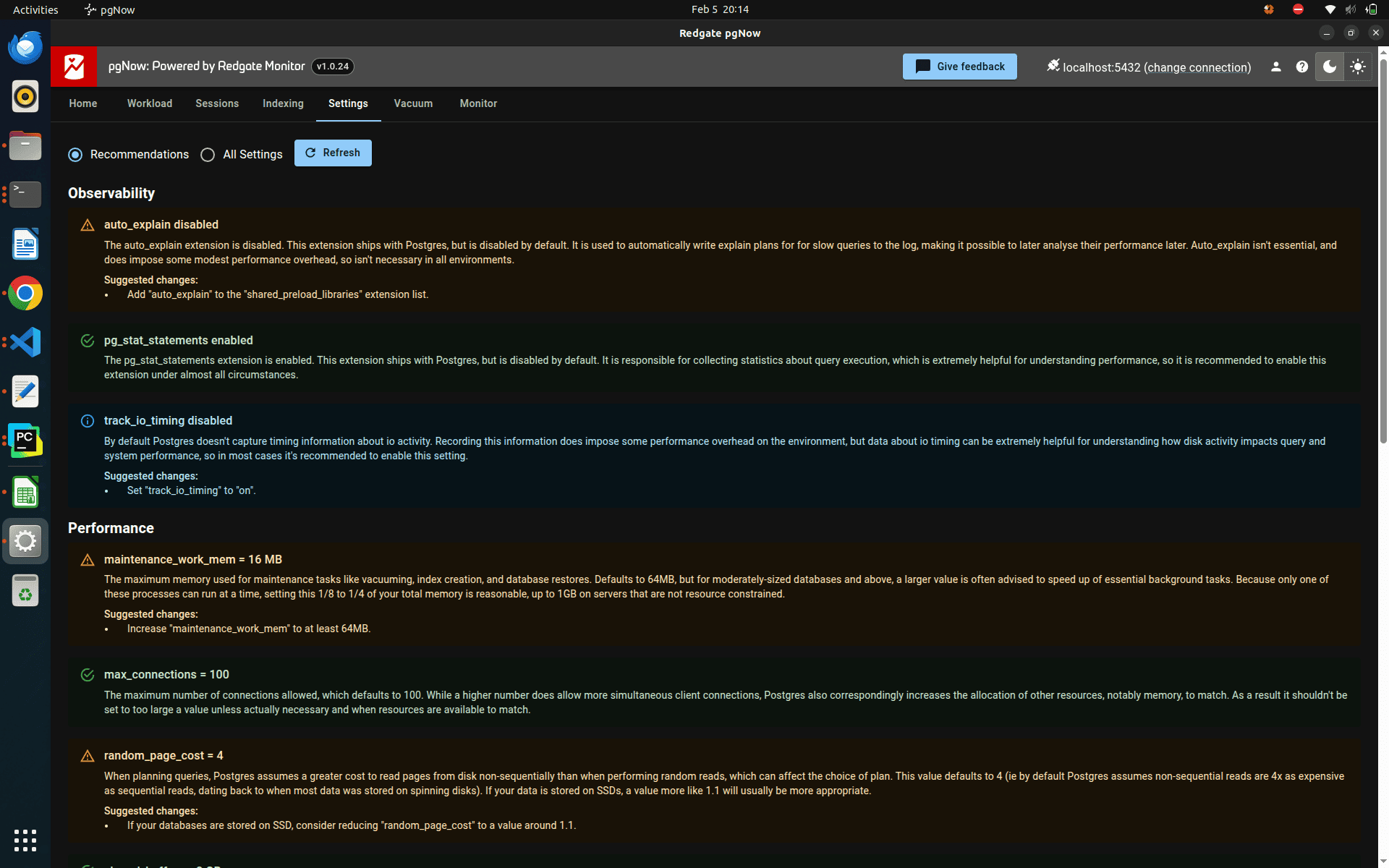 How to use pgNow tool to monitor your PostgreSQL instance-cybrosys